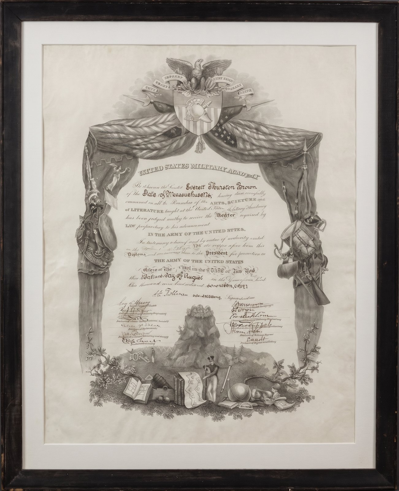 West Point Diploma after