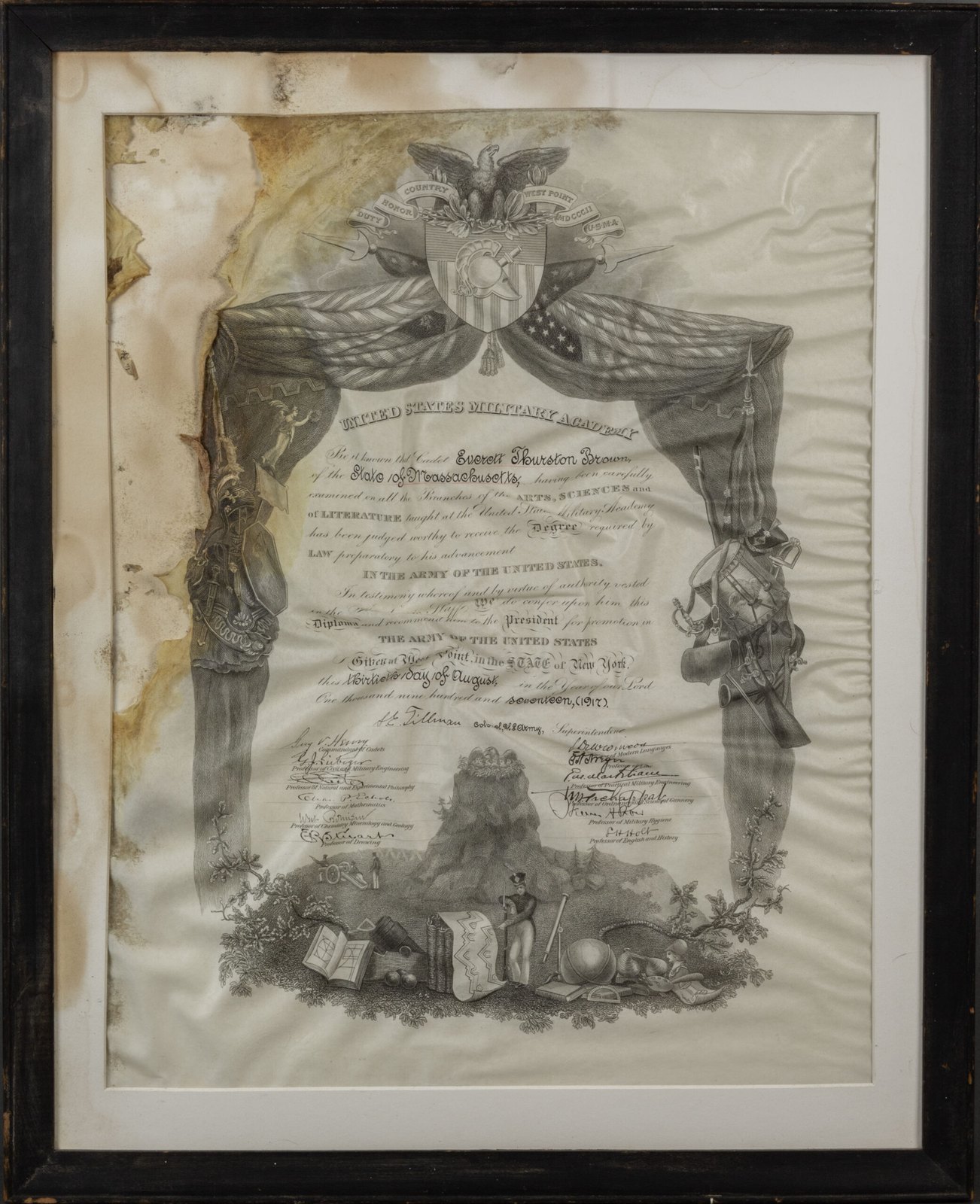 West Point Diploma before