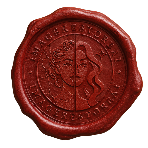 ImageRestoreAI wax seal